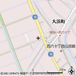 福岡県柳川市大浜町2276周辺の地図