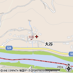 佐賀県白石町（杵島郡）大谷周辺の地図