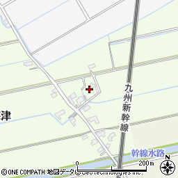 福岡県みやま市高田町海津455周辺の地図