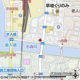 九州進学ゼミ早岐ビル周辺の地図