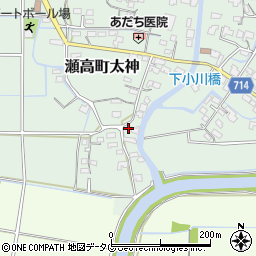 福岡県みやま市瀬高町太神907周辺の地図