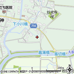 福岡県みやま市瀬高町太神209周辺の地図