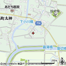 福岡県みやま市瀬高町太神162周辺の地図