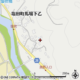 佐賀県嬉野市塩田町大字馬場下乙177周辺の地図