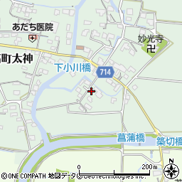 福岡県みやま市瀬高町太神153周辺の地図