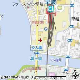長崎新聞早岐販売センター周辺の地図