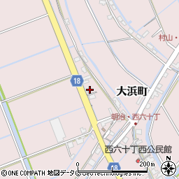 福岡県柳川市大浜町2149周辺の地図