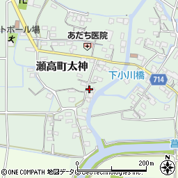 福岡県みやま市瀬高町太神797周辺の地図