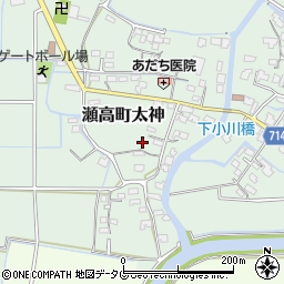 福岡県みやま市瀬高町太神888周辺の地図