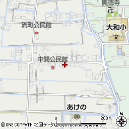 福岡県柳川市大和町明野712周辺の地図