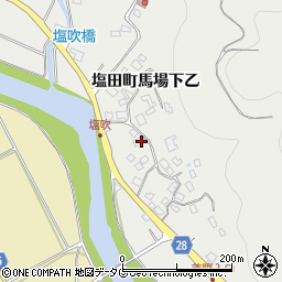 佐賀県嬉野市塩田町大字馬場下乙129周辺の地図