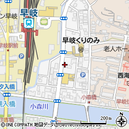 長崎県佐世保市権常寺周辺の地図