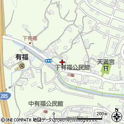 長崎県佐世保市有福町1488周辺の地図