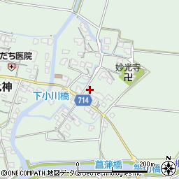 福岡県みやま市瀬高町太神124周辺の地図