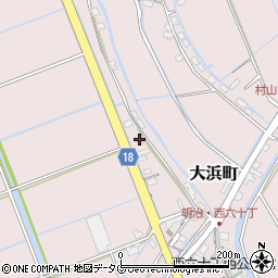 福岡県柳川市大浜町2151周辺の地図