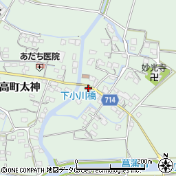 福岡県みやま市瀬高町太神113周辺の地図