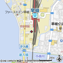 ＪＲ九州レンタカー＆パーキング早岐駅第２駐車場周辺の地図