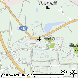 福岡県みやま市山川町尾野611周辺の地図