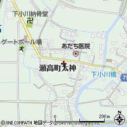 福岡県みやま市瀬高町太神870周辺の地図
