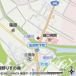塩田変電所周辺の地図