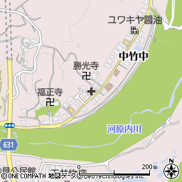 大分県大分市竹中3319周辺の地図