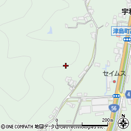 愛媛県宇和島市津島町高田周辺の地図