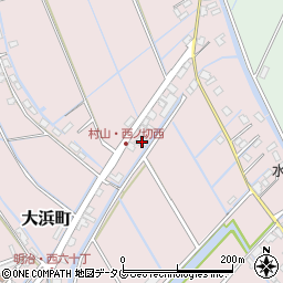 福岡県柳川市大浜町2028-87周辺の地図