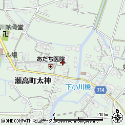 福岡県みやま市瀬高町太神813周辺の地図