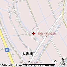 福岡県柳川市大浜町1266周辺の地図