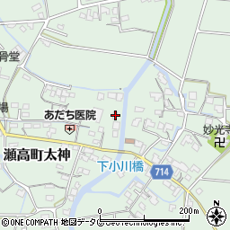 福岡県みやま市瀬高町太神846周辺の地図