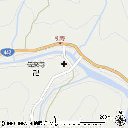 大分県日田市中津江村栃野1250周辺の地図