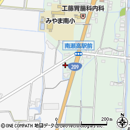 福岡県みやま市瀬高町太神1365周辺の地図