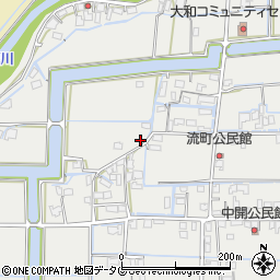 福岡県柳川市大和町明野周辺の地図