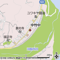 中竹中公民館周辺の地図