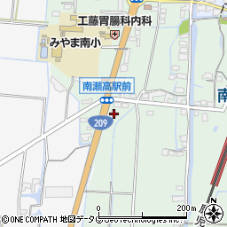 福岡県みやま市瀬高町太神1364周辺の地図