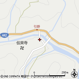 大分県日田市中津江村栃野1248-1周辺の地図