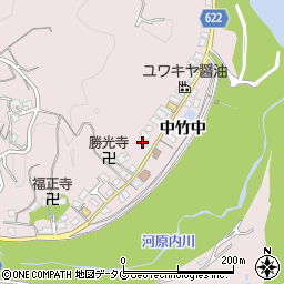 大分県大分市竹中3326周辺の地図