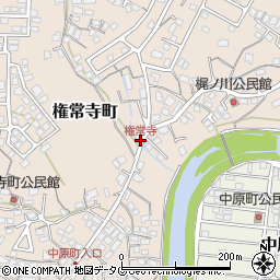 権常寺周辺の地図