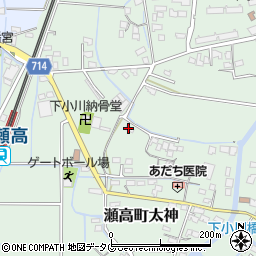 福岡県みやま市瀬高町太神1087周辺の地図