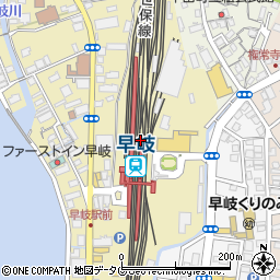 早岐駅周辺の地図