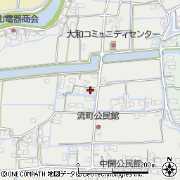 福岡県柳川市大和町明野536-1周辺の地図