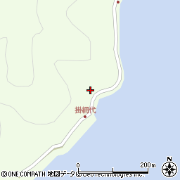 愛媛県宇和島市津島町北灘2014周辺の地図