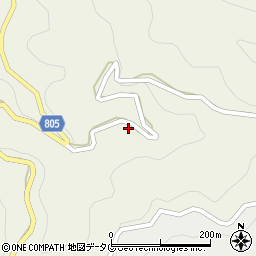 福岡県八女市立花町白木2584周辺の地図