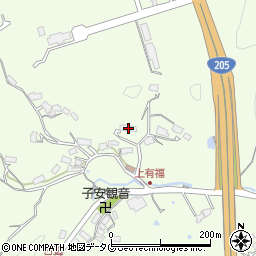 長崎県佐世保市有福町1352周辺の地図