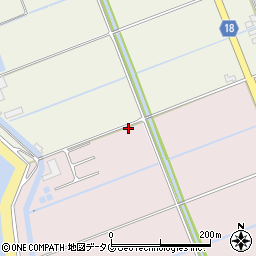 福岡県柳川市大浜町2166周辺の地図