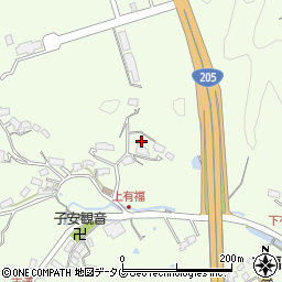 長崎県佐世保市有福町1367周辺の地図