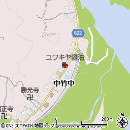 大分県大分市竹中3336周辺の地図