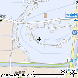 福岡県柳川市大和町六合1821周辺の地図