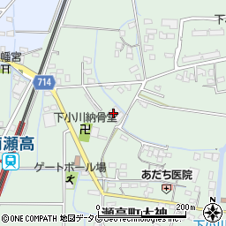 福岡県みやま市瀬高町太神628周辺の地図