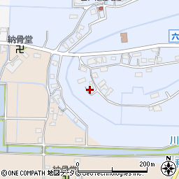 福岡県柳川市大和町六合1833周辺の地図